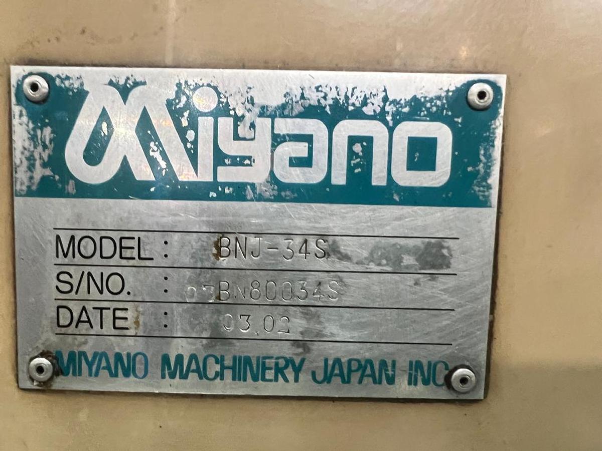 Used Miyano BNJ-34S CNC Turning Center Year 2002