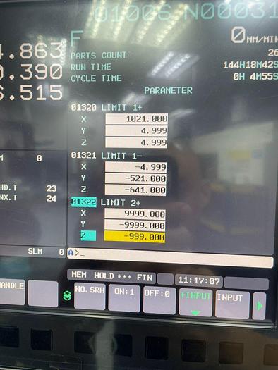 Used KAFO SV1000 Year 2020 Vertical Machining Center