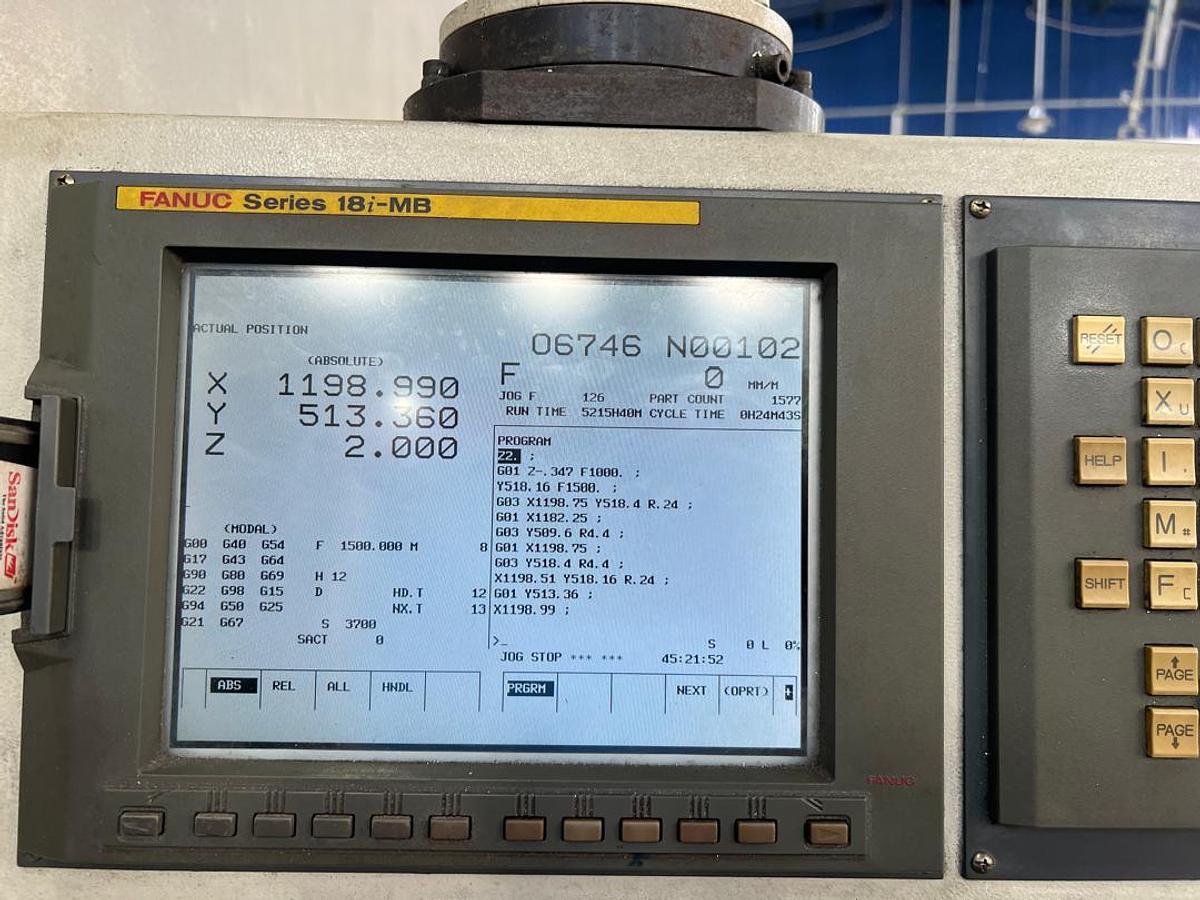 Used Awea BM-1600 Vertical Machining Center Year 2005