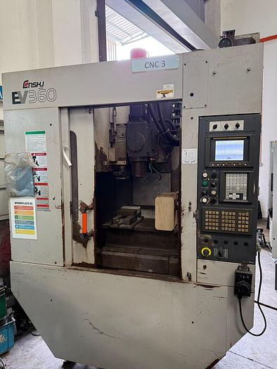 Used Year 2011 Enshu EV360 with 4th axis CNC Vertical Machining Center