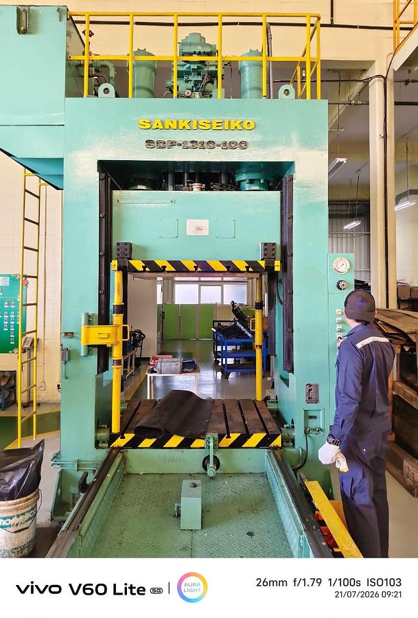 Used Sanki Seiko SDP-1310-100 Reversing Type Die Spotting Press