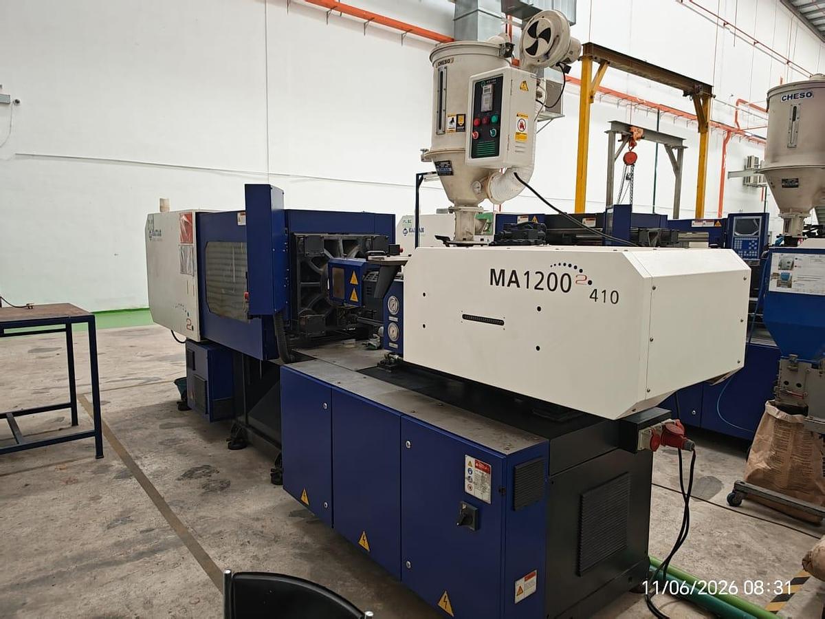 Used Haitian MA1200II 120T Plastic Injection Molding Year 2017