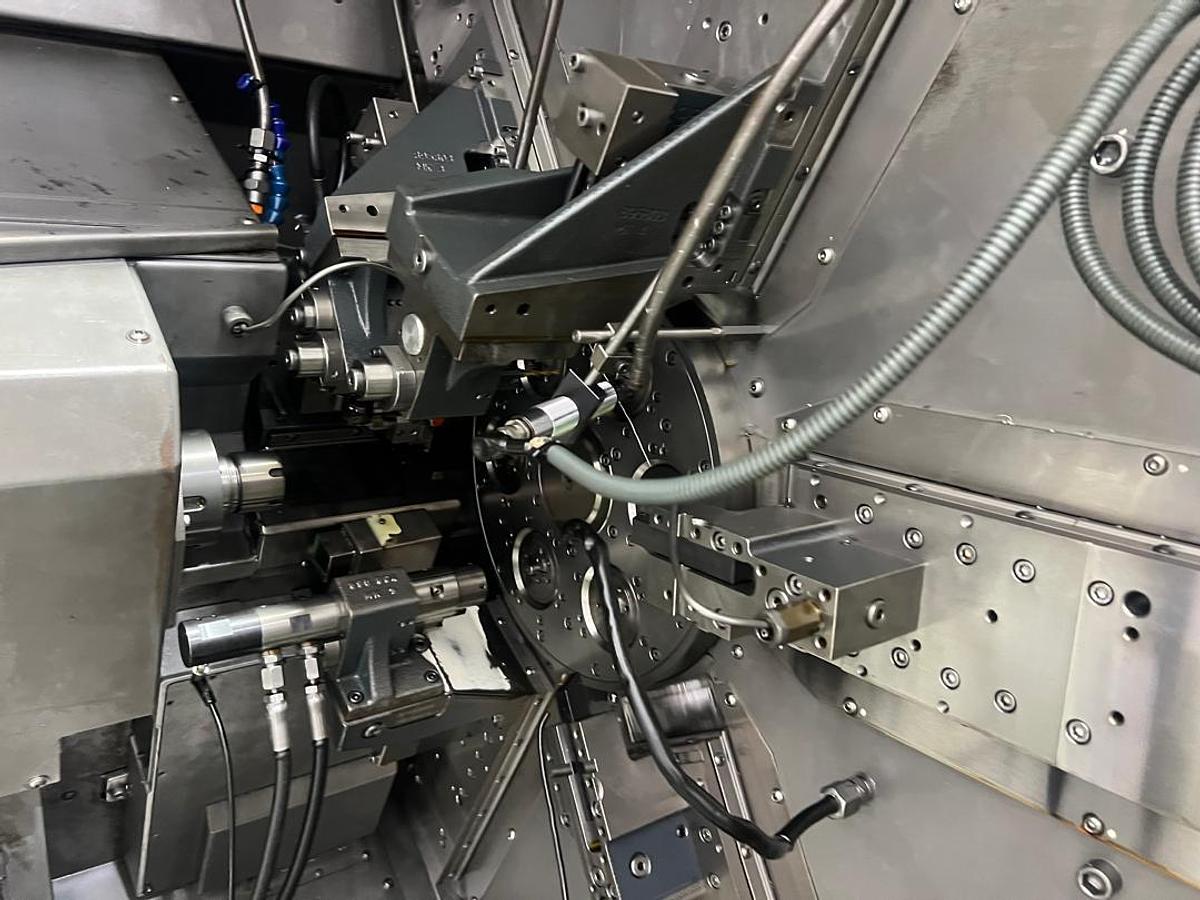 Used Tornos Multiswiss 6x14 Auto Lathe Machine Year 2013