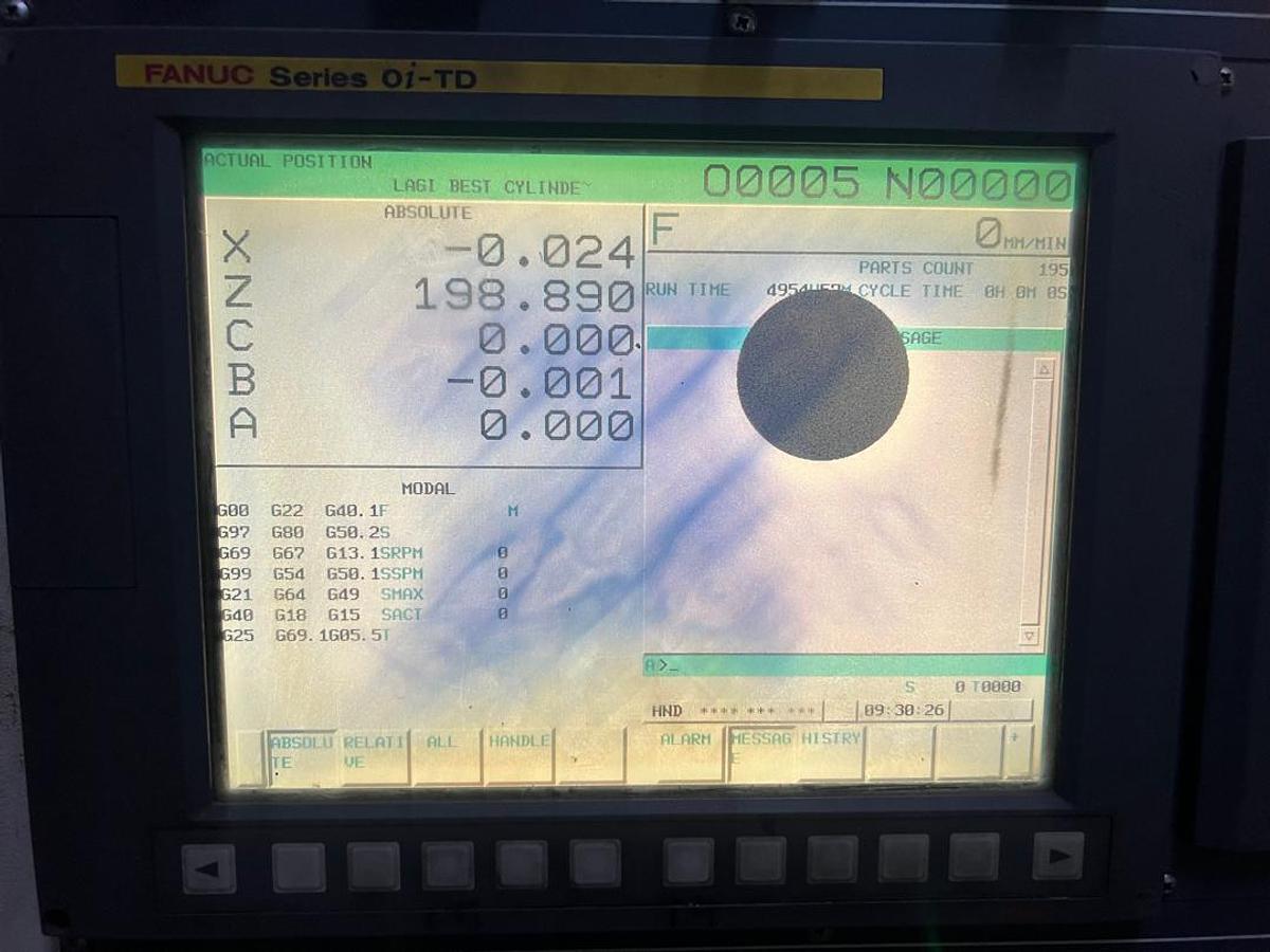 Used Goodway GLS-1500LMS CNC Turning Center Year 2013