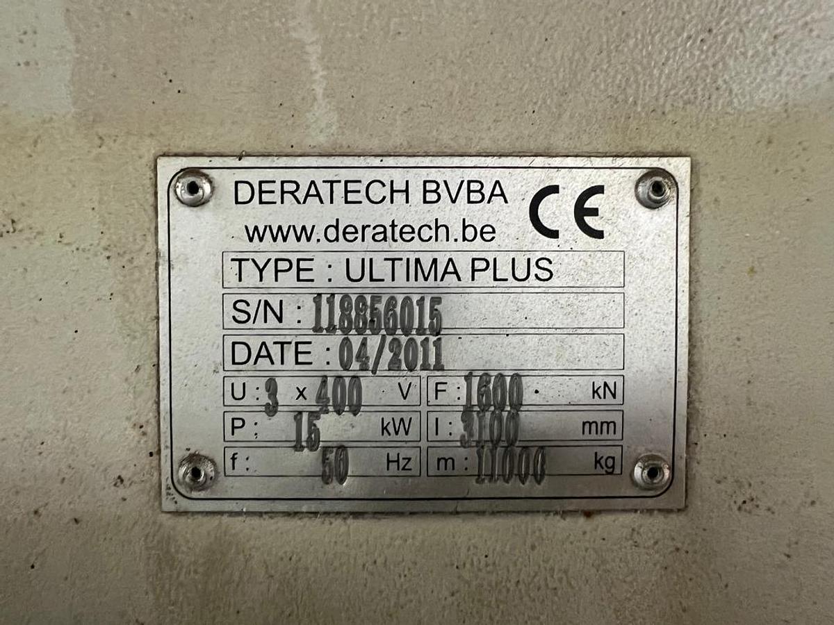 Used Deratech Ultima Plus 160N Press Brake Year 2011