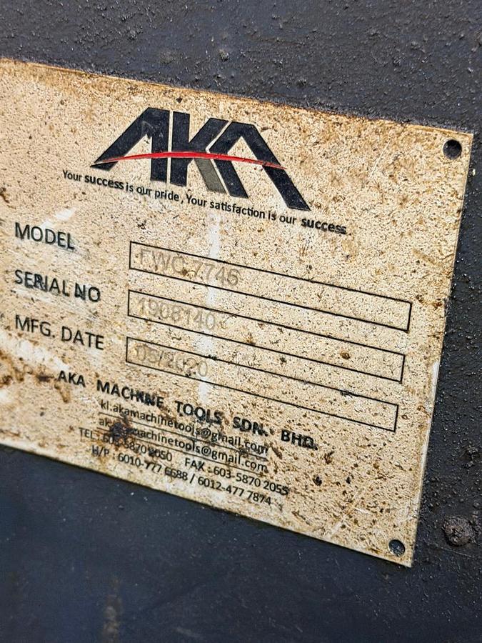 Used AKA FWC7745 Wire Cutting EDM Year 2020