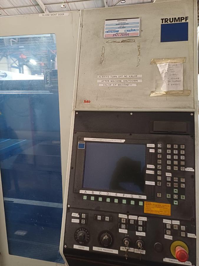 Used Trumpf Trulaser 3530 Laser Cutting Machine Year 2007