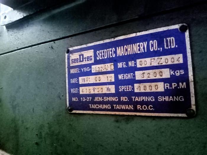 Used Seedtec YSG-1632AHD Surface Grinder Year 1991
