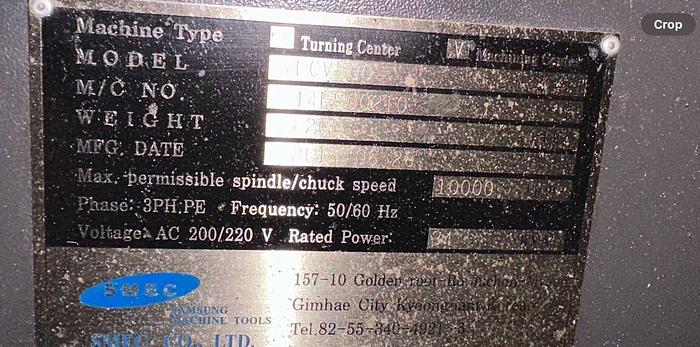 Used SAMSUNG LCV500 Year 2014 Vertical Machining Center