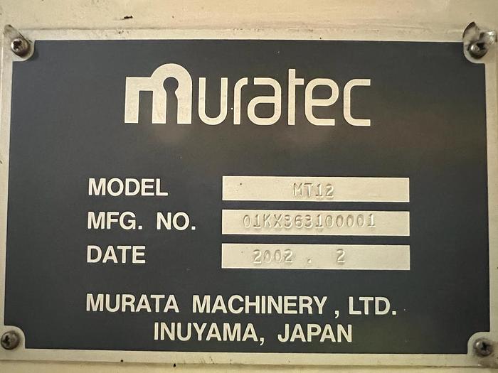 Used MURATEC Twin Spindle Twin Turret Year 2002 CNC Turning Centre