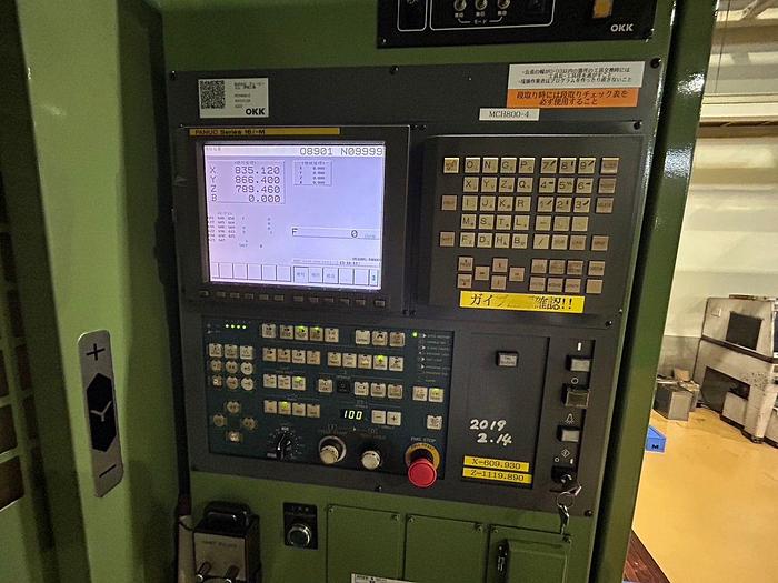 Used Year Year 2002 OKK Osaka Japan MCH-800 Horizontal Machining Center
