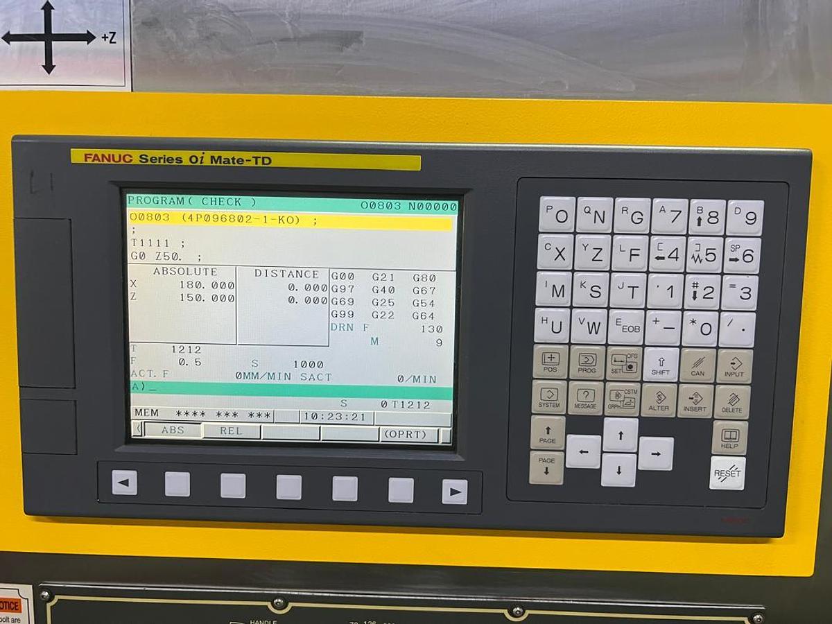 Used Mike Machine MC8500H Slant Bed CNC Lathe Year 2017