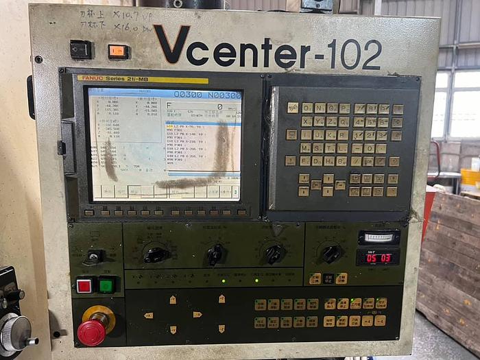 Used Victor V Center 102A With 4th axis Vertical Machining Center