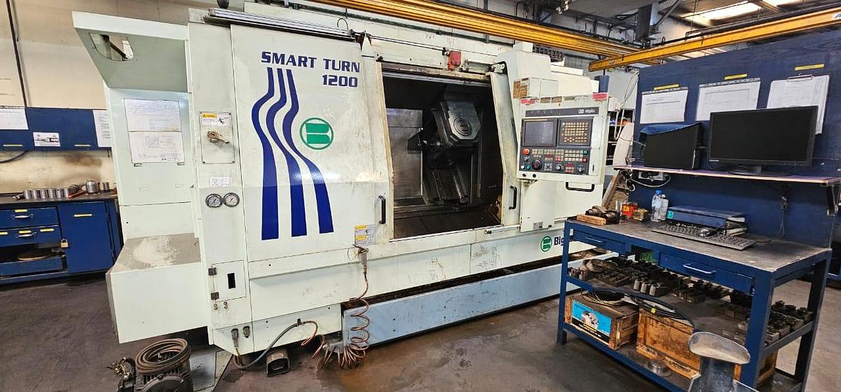 Used Biglia Smart Turn 1200 CNC Lathe Year 2005