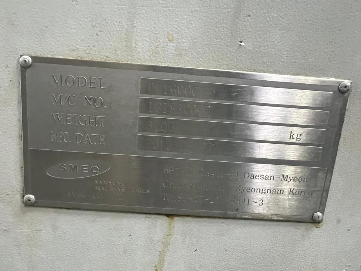 Used SMEC Samsung PLC1600C CNC Turning Center Year 2013