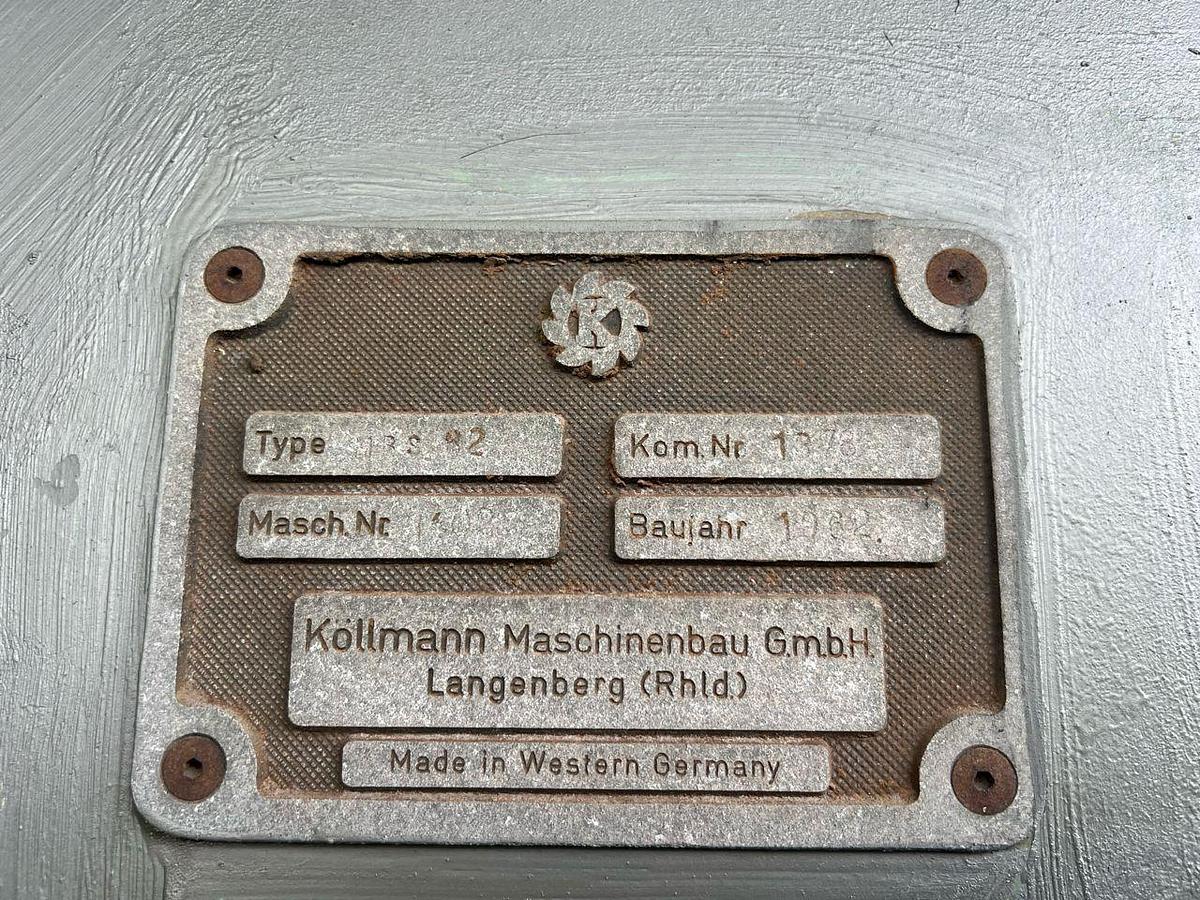 Used Kollmann RS1G2-E Milling Machine Year 1962