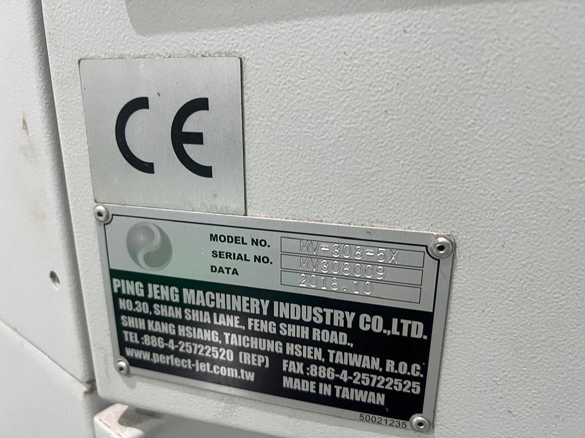 Used Perfect Jet MV308-5X Vertical Machining Center Year 2018
