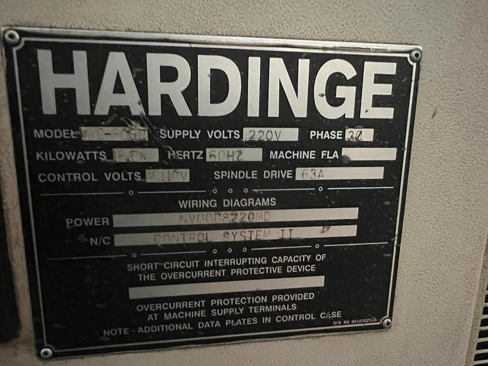 Used Hardinge VMC800 II Vertical Machining Centers 