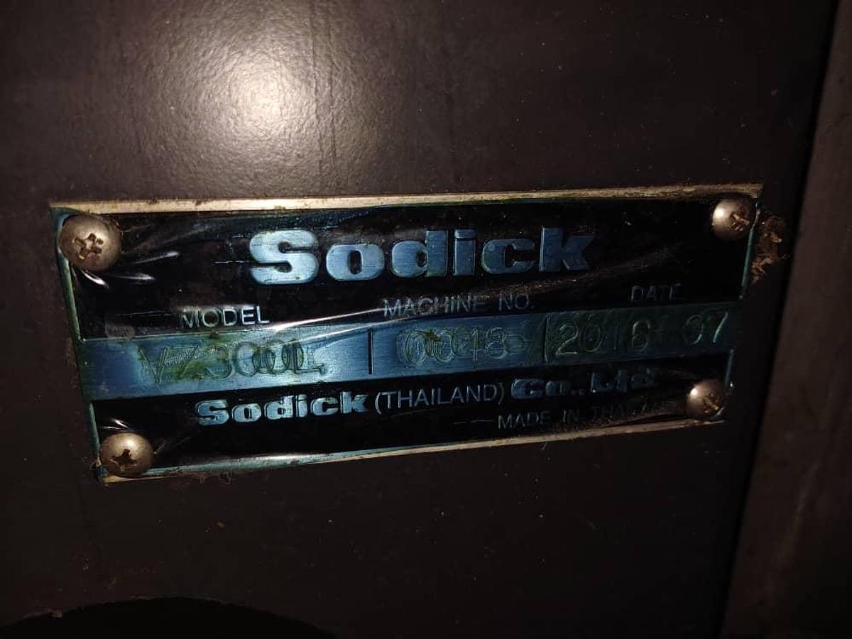 Used Sodick VL300Q Wire Cutting EDM Year 2016