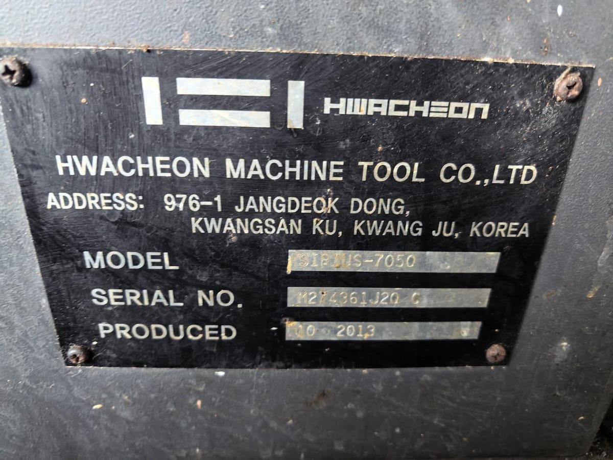 Used Hwacheon Sirius-7050 Vertical Machining Center Year 2013