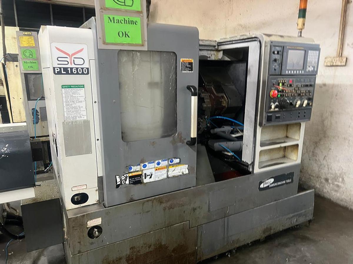 Used SMEC Samsung PLC1600C CNC Turning Center Year 2013