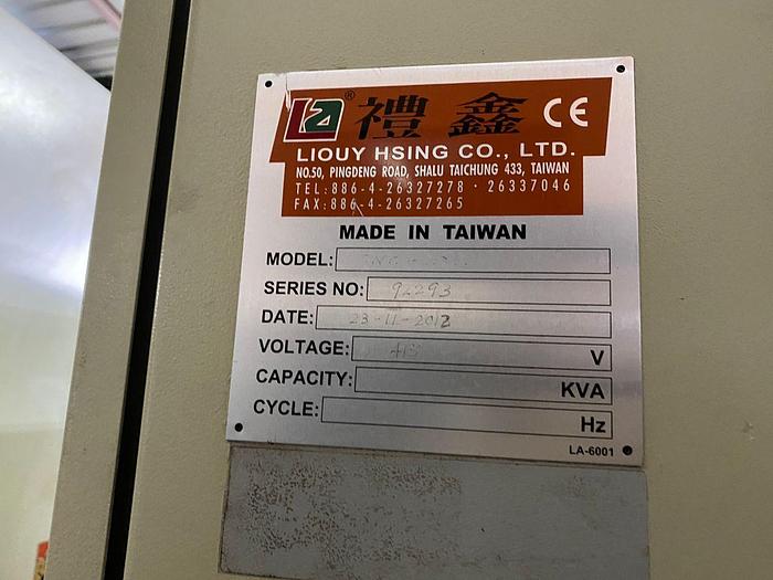 Used LIOUY HSING Model CNC-20 Year 2012 CNC Lathe Machine