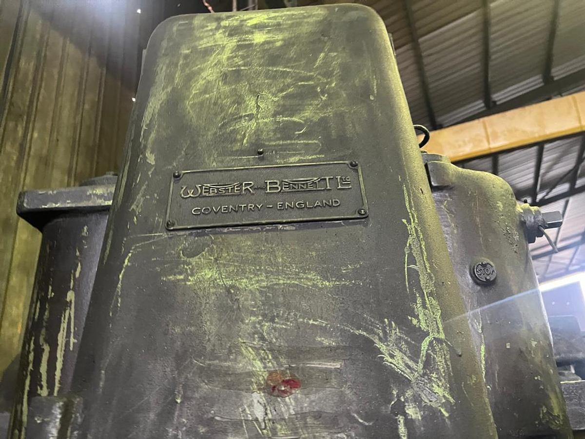 Used Webster Bennet Vertical Turning Lathe 1200mm