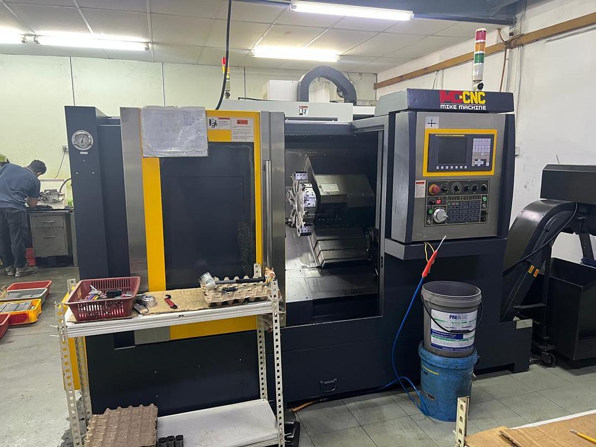 Used Mike Machine MC8500H Slant Bed CNC Lathe Year 2017
