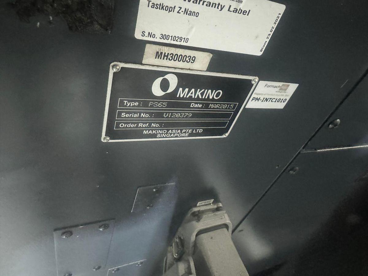 Used Makino PS65 Vertical Machining Center Year 2015