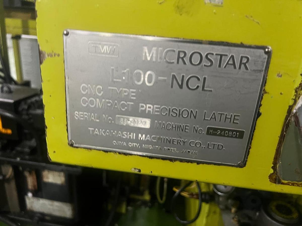 Used Takahashi Microstar L100-NCL CNC Gang Type Lathe