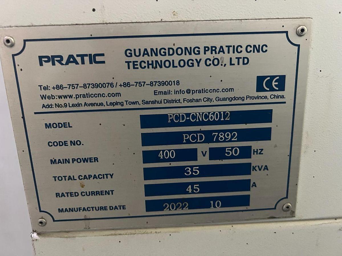Used PRATIC PCD-CNC6012 Moving Column Machining Center Year 2022