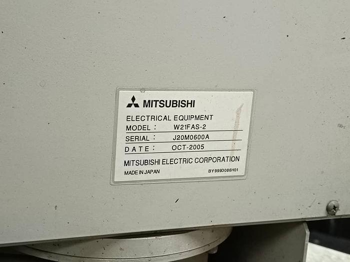 Used Mitsubishi W21FAS-2 Year 2005 Wire Cutting EDM Machine