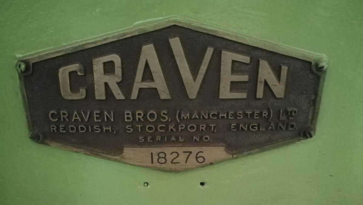 Used Craven Automatic Hob Sharpening Machine (UK)