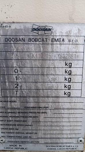 Used Compressor DOOSAN BOBCAT