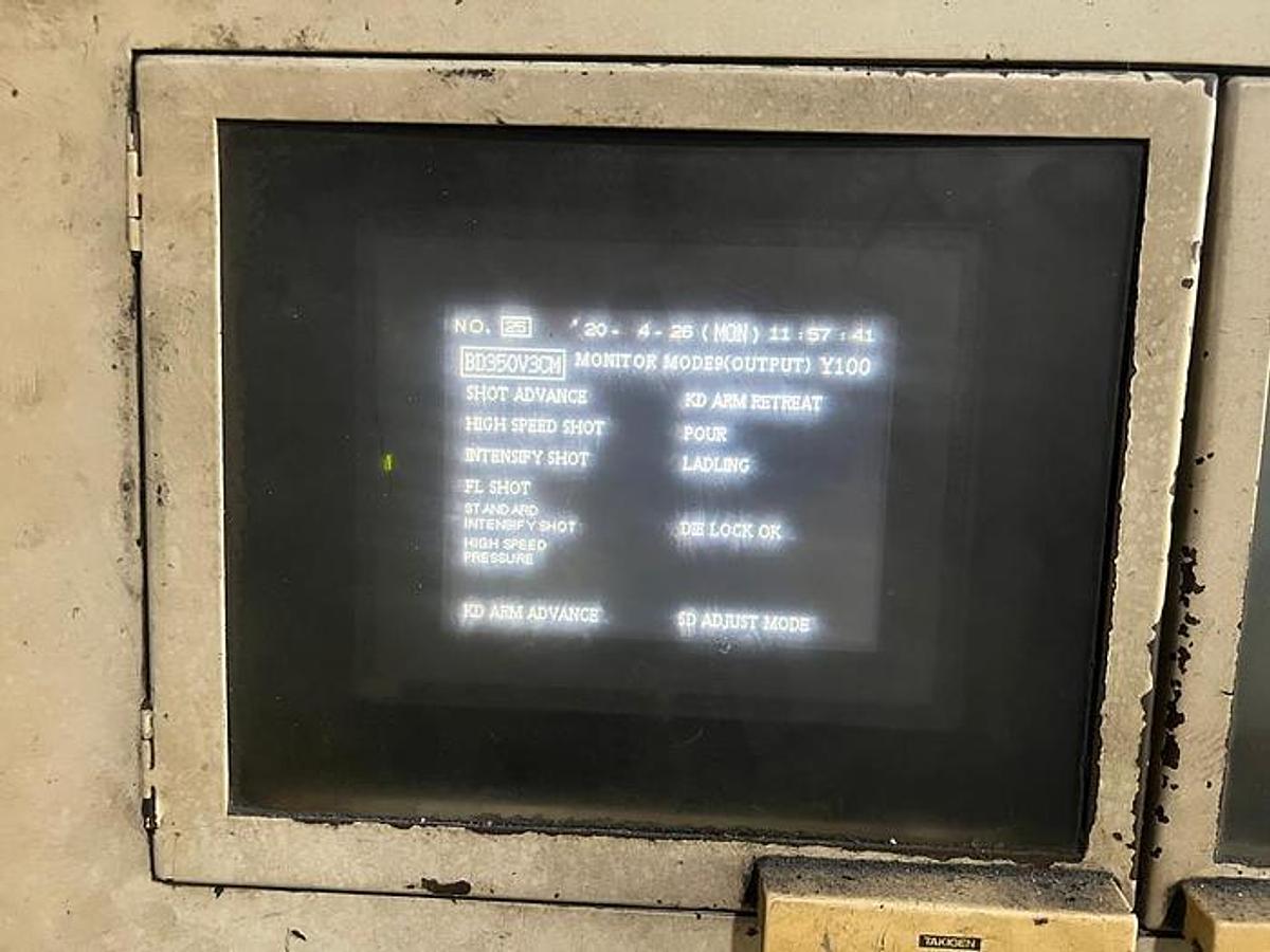 Used TOYO 350T Model BD-350V3-CM Year 2000 Die Casting Machine