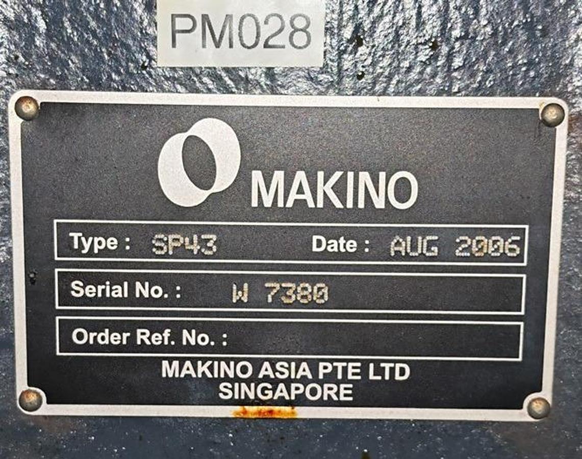 Used Makino SP43 CNC Wire EDM Year 2006