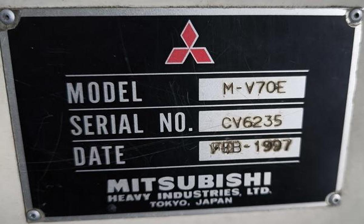 Used Mitsubishi M-V70E Vertical Machining Center Year 1997 