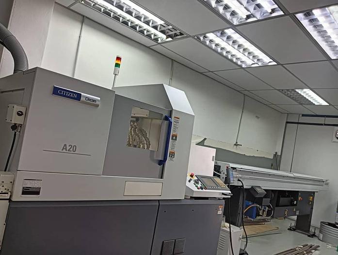 Used Citizen Cincom A20 Turnmill Auto Lathe Year 2018