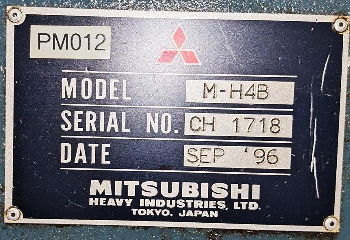Used Mitsubishi Horizontal M-H4B CNC Horizontal Machining Center Year 1996