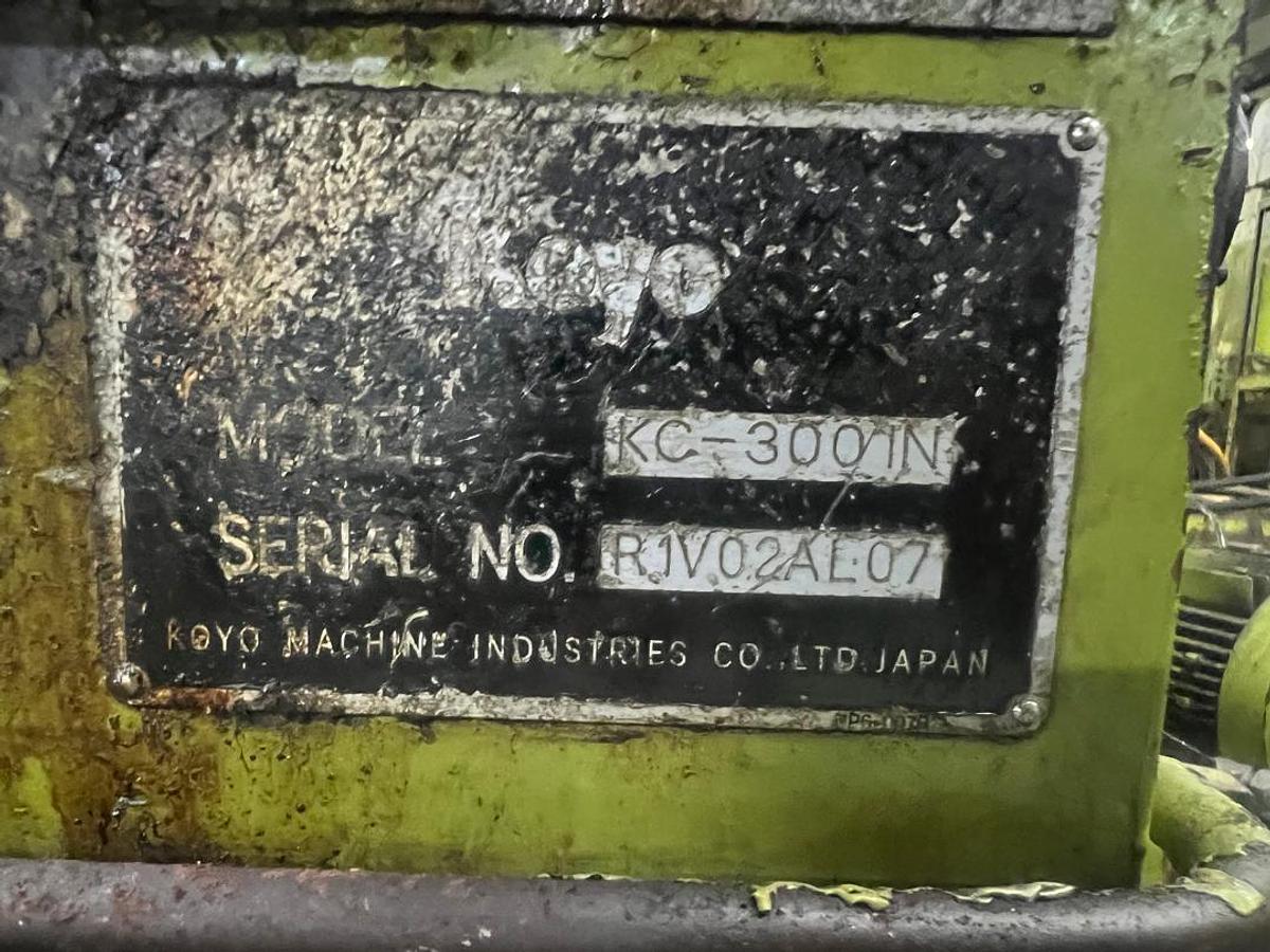 Used Koyo KC-300IN CNC Centerless Grinder