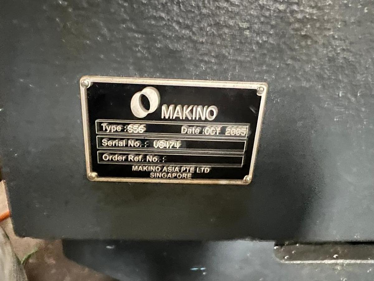 Used Makino S56 Vertical Machining Center Year 2005