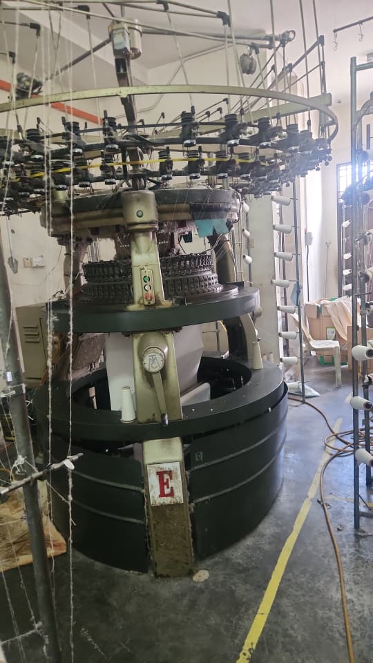 Used Mayer & Cie INOVIT 2.0 Industrial Double Jersey Circular Knitting Machine Year 1993