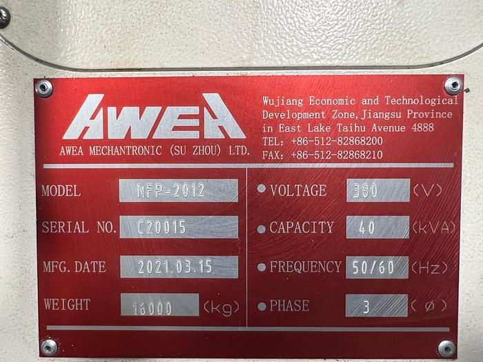 Used DOUBLE COLUMN CNC Model NFP 2012 Year 2021