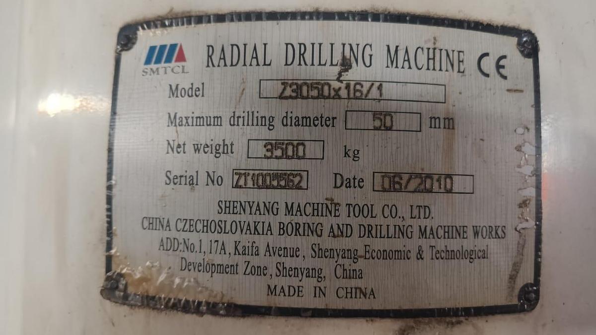 Used SMTCL Z3050 x 15(I) Radial Drilling Machine Year 2010