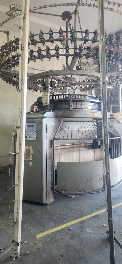 Used LKM L-SM4T Single Jersey Circular Knitting Machine Year 2004