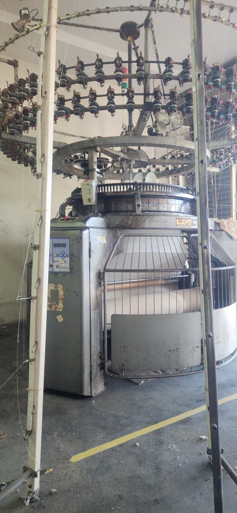 Used LKM L-SM4T Single Jersey Circular Knitting Machine Year 2004