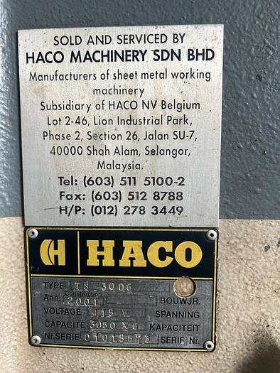 Used Haco Shearing Machine 3050x6-1