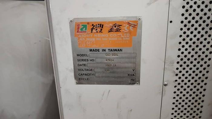 Used Liouy Hsing 8” Model CNC-200L Year 2007 CNC Lathe