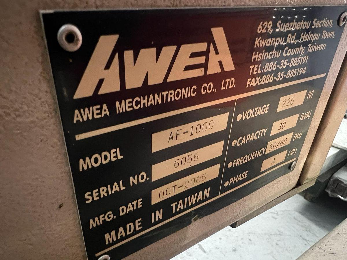 Used AWEA AF-1000 Vertical Machining Center Year 2006