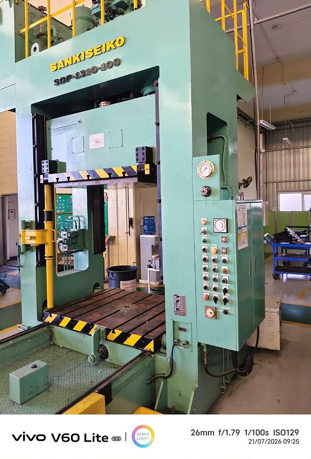 Used Sanki Seiko SDP-1310-100 Reversing Type Die Spotting Press